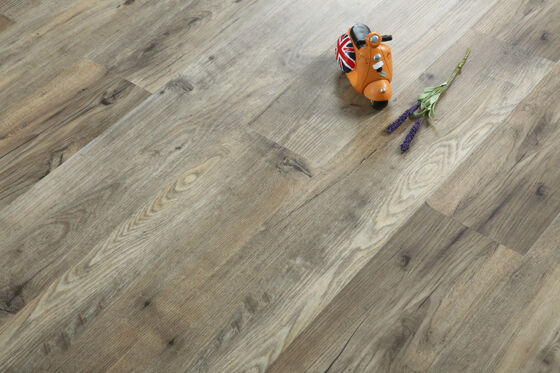 Crystal Gray Wood Vinyl Flooring , Flexbile 3mm Vinyl Plank Flooring
