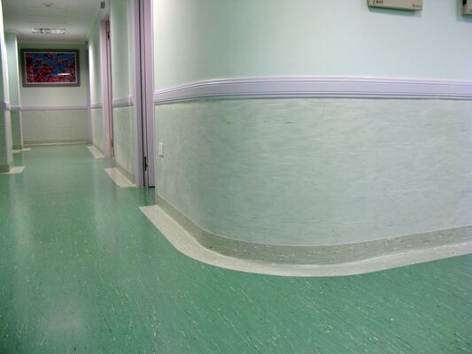 Compact Homogeneous Vinyl Sheet Hospital Flooring