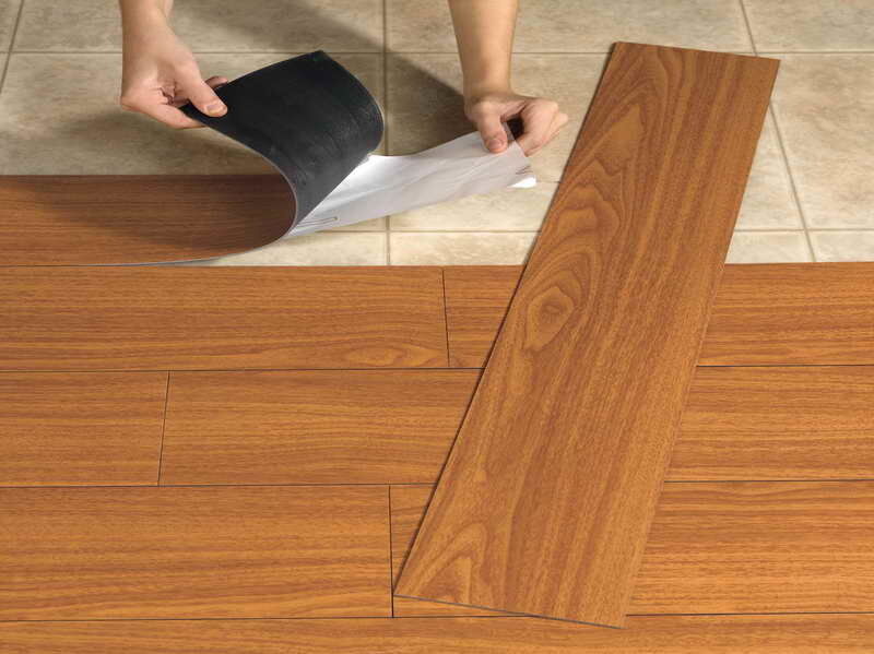 Kitchen Waterproof Self Adhesive Vinyl Flooring 2mm Thick For Home Use