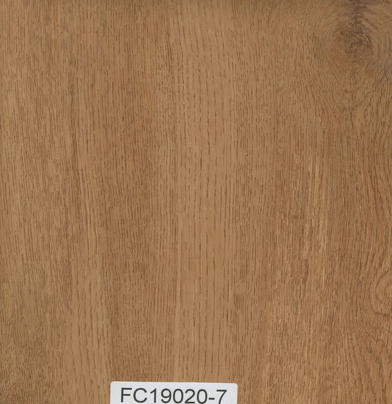 Plastic Wood Look Tile Flooring , UV Coating Glue Down Vinyl Plank Flooring