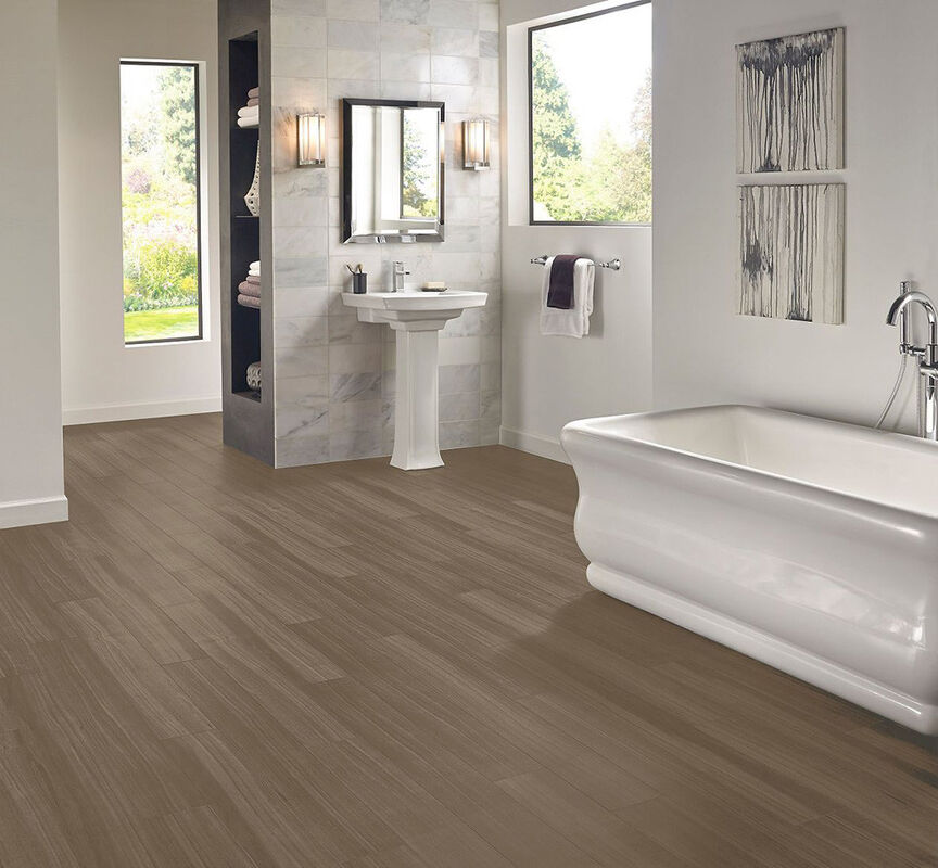 6mm Luxury Waterproof Click Vinyl Flooring High Temperature Resistance