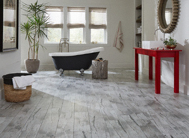 Light Color Glueless Loose Lay Vinyl Flooring Marble Color / Carpet Color Available