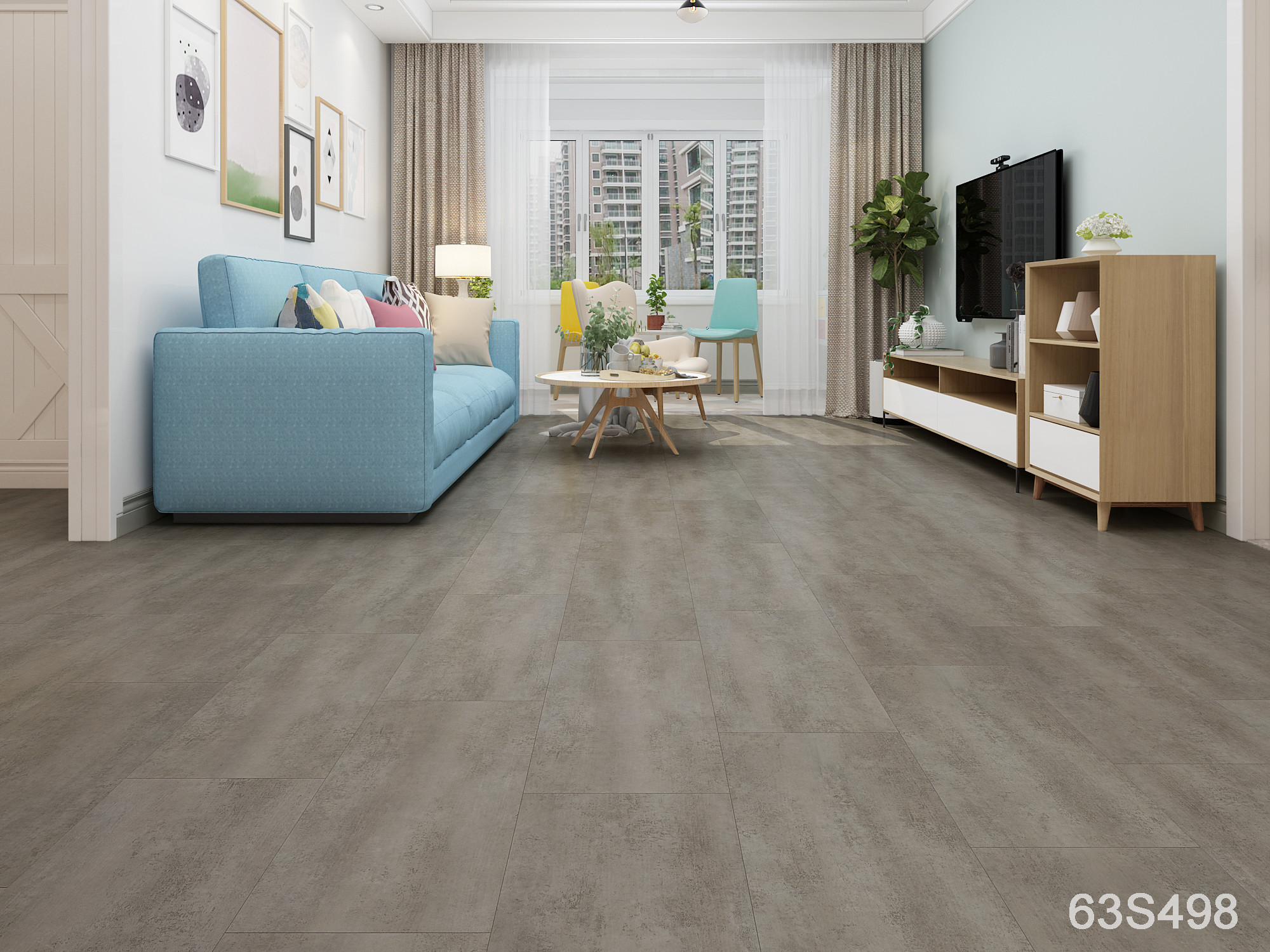 Indoor Usage Eco 5mm Luxury Vinyl Click Flooring Plank , Vinyl Plank Tile