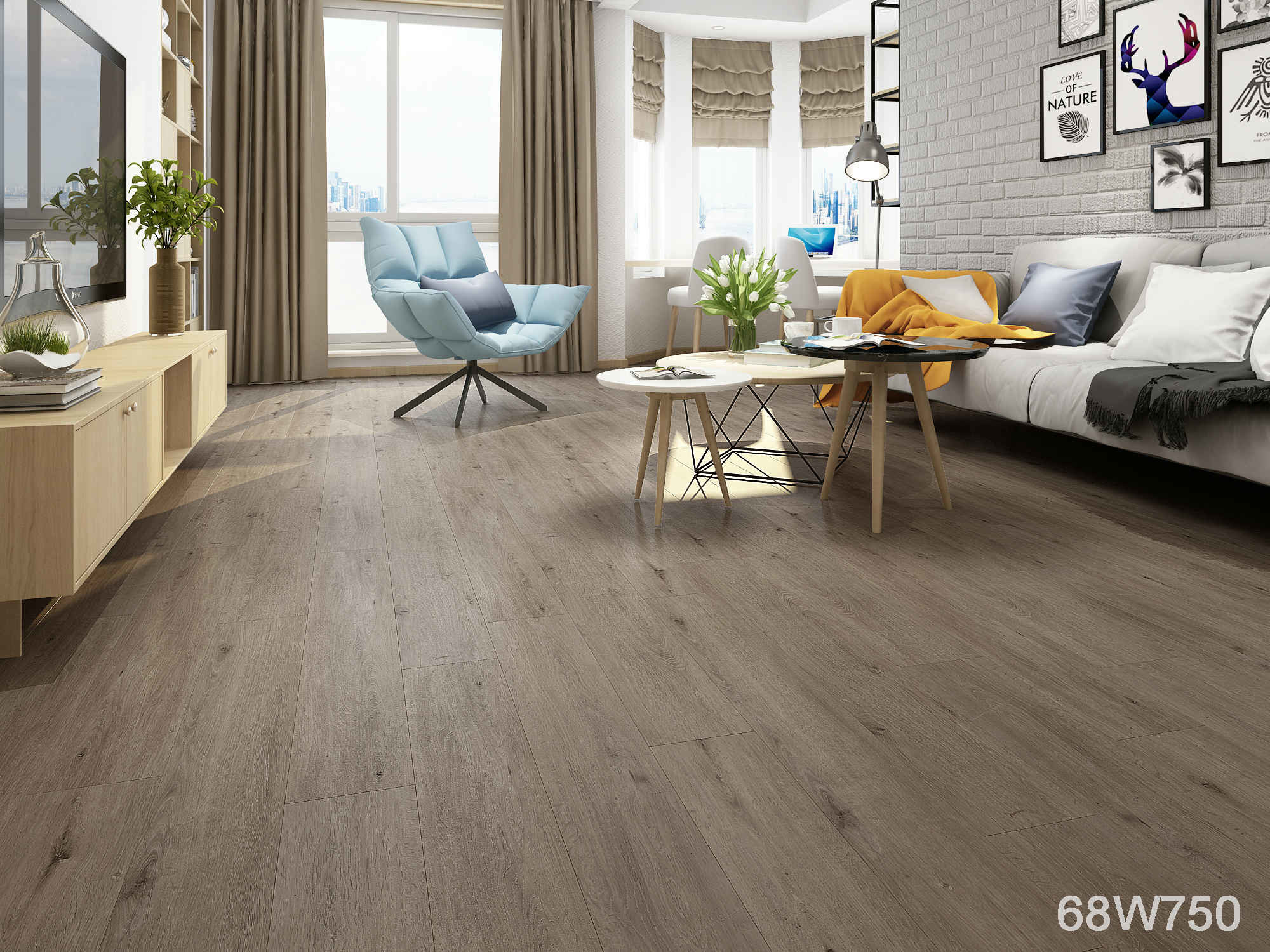 Waterproof Vinyl Click Plank Flooring Luxury Vinyl Floating Floor Easy Maintance